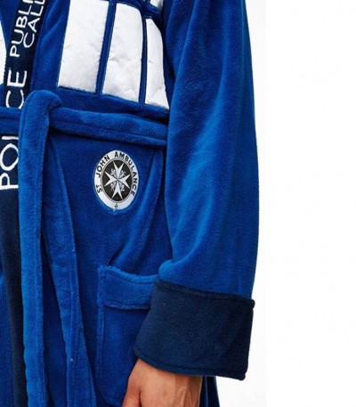 Dr Who Tardis Bathrobe with Hood