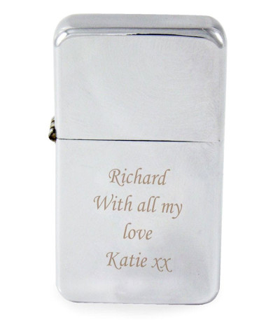 Engraved Lighter - Chrome