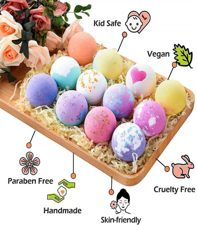 12 Pcs Bath Bomb Gift Set