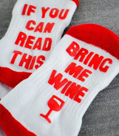 Bring Me Wine Socks