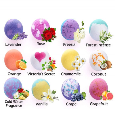12 Pcs Bath Bomb Gift Set