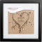 Heart In Sand Framed Pressure