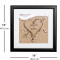 Heart In Sand Framed Pressure