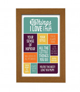 10 Things I Love About My Mum Poster