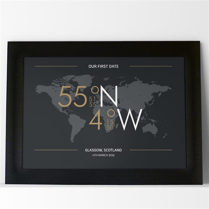 Personalised Coordinates Gift Voucher