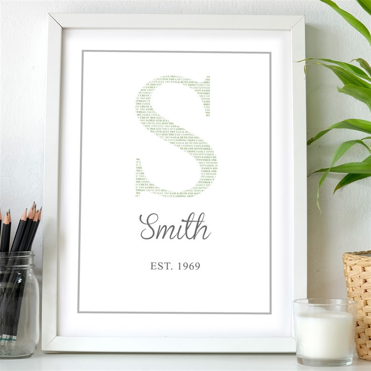 Personalised Family Initial Print