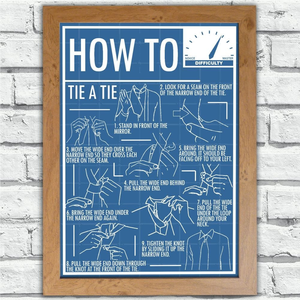 How To Tie A Tie Poster