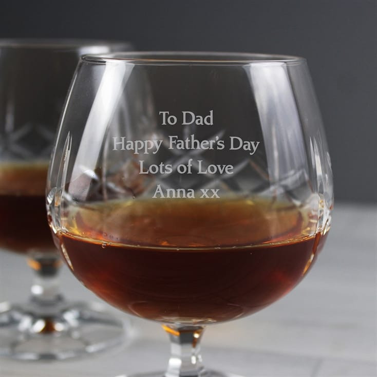Crystal Personalised Brandy Glass - Small