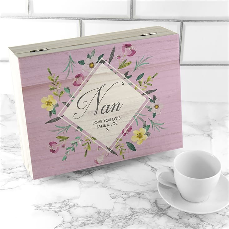 Personalised Botanical Tea Box