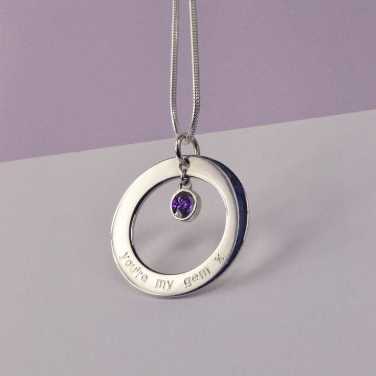 Personalised Birthstone Necklace