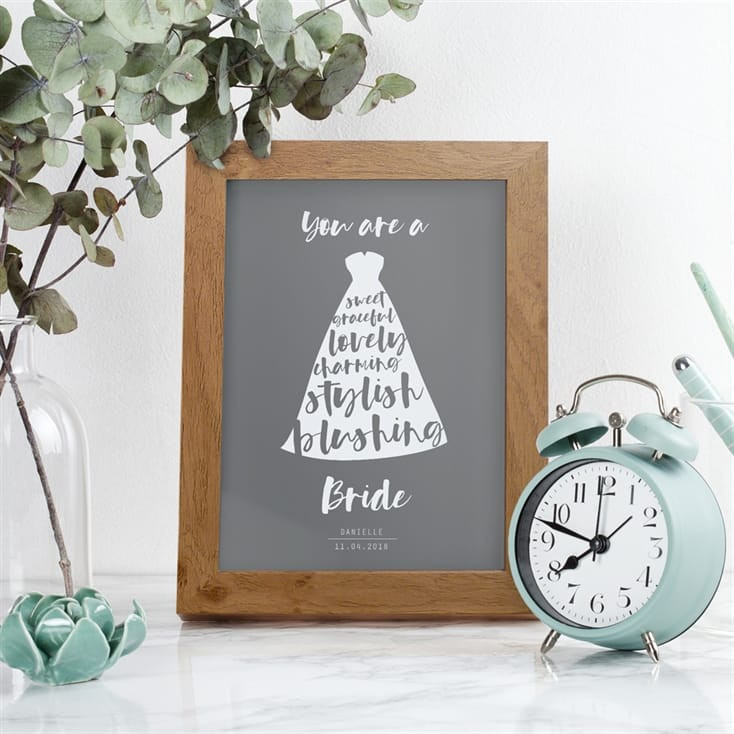 Personalised Bride Poster