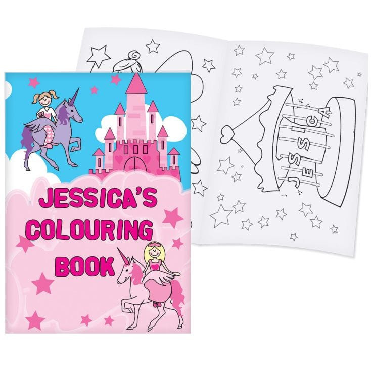 'Princess' Personalised Colouring Book