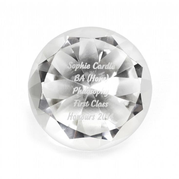 Diamond Personalised Paperweight