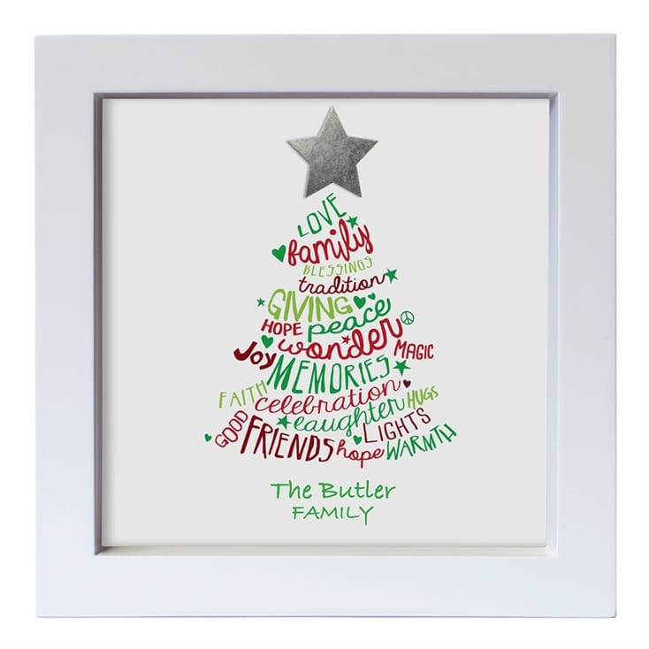 Personalised Christmas Family Print