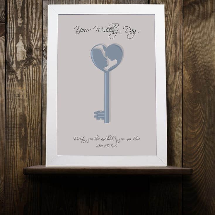Personalised Your Wedding Day Key Poster