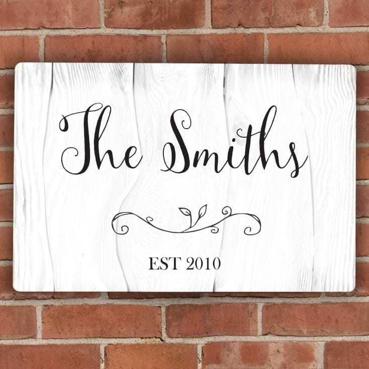Personalised Metal Sign
